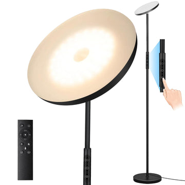 Floor Lamp, Upgraded 40W Super Bright Torchiere LED Floor Lamps, Stepless Dimmable Color Temperature