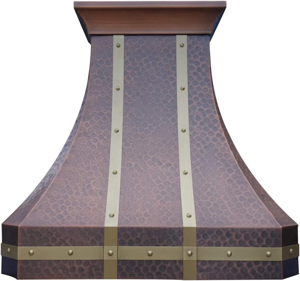 36 Inch Copper Wall Mount Range Hood