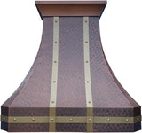 36 Inch Copper Wall Mount Range Hood