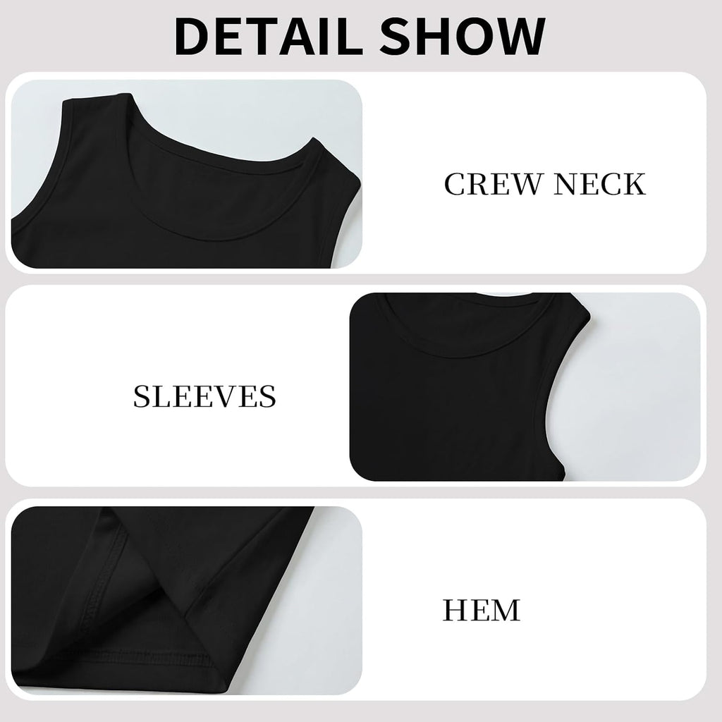 Pack Boys Tank Tops Cotton Kids Sleeveless Tops Boys Undershirts