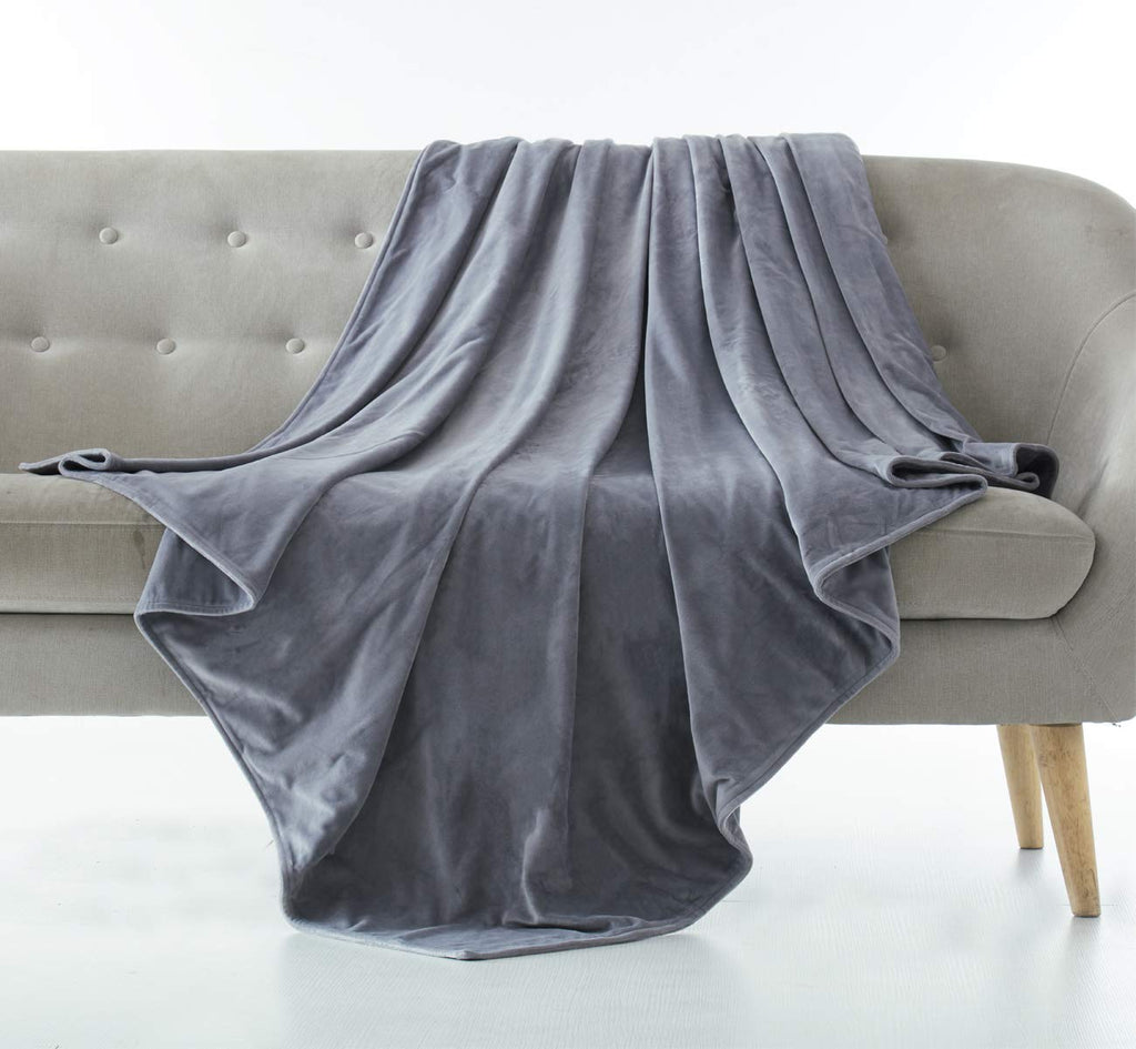 Weighted Blanket - 48''72'' 15LB Blanket with Minky Cover- Premium Heavy Blankets - Calm Sleeping for Adult, Durable