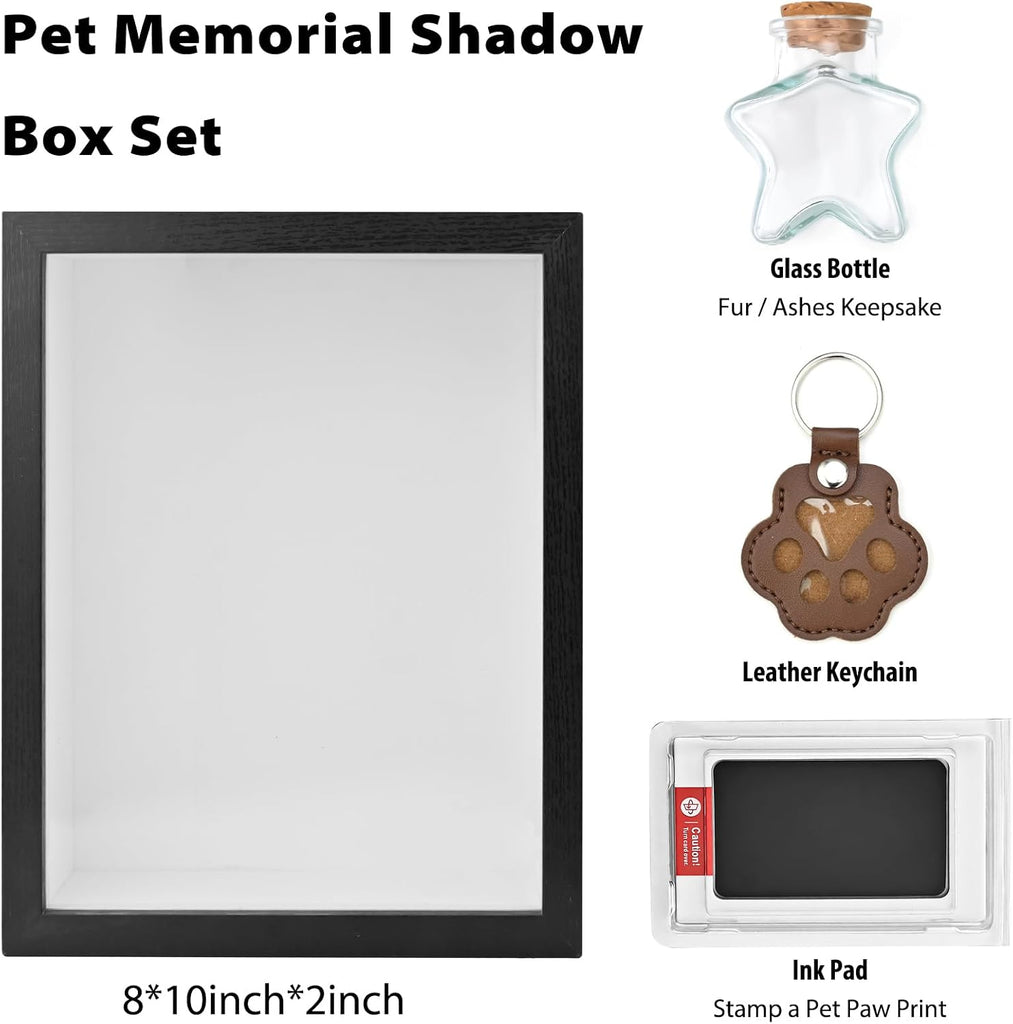 Pet Memorial Shadow Box Pet Memorial Display Case Picture Frame