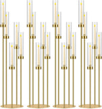 42.5in Gold Candle Holders for Table Centerpiece Candelabra Candlestick Holders Decor Wedding Centerpiece Table