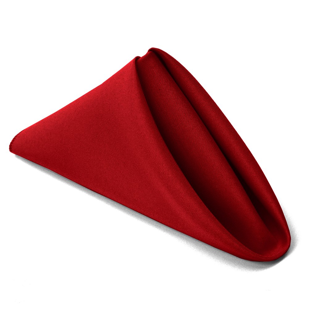 Thanksgiving/Fall Cloth Napkin Sets (12 Pack, Gold/Burnt Orange/Red)