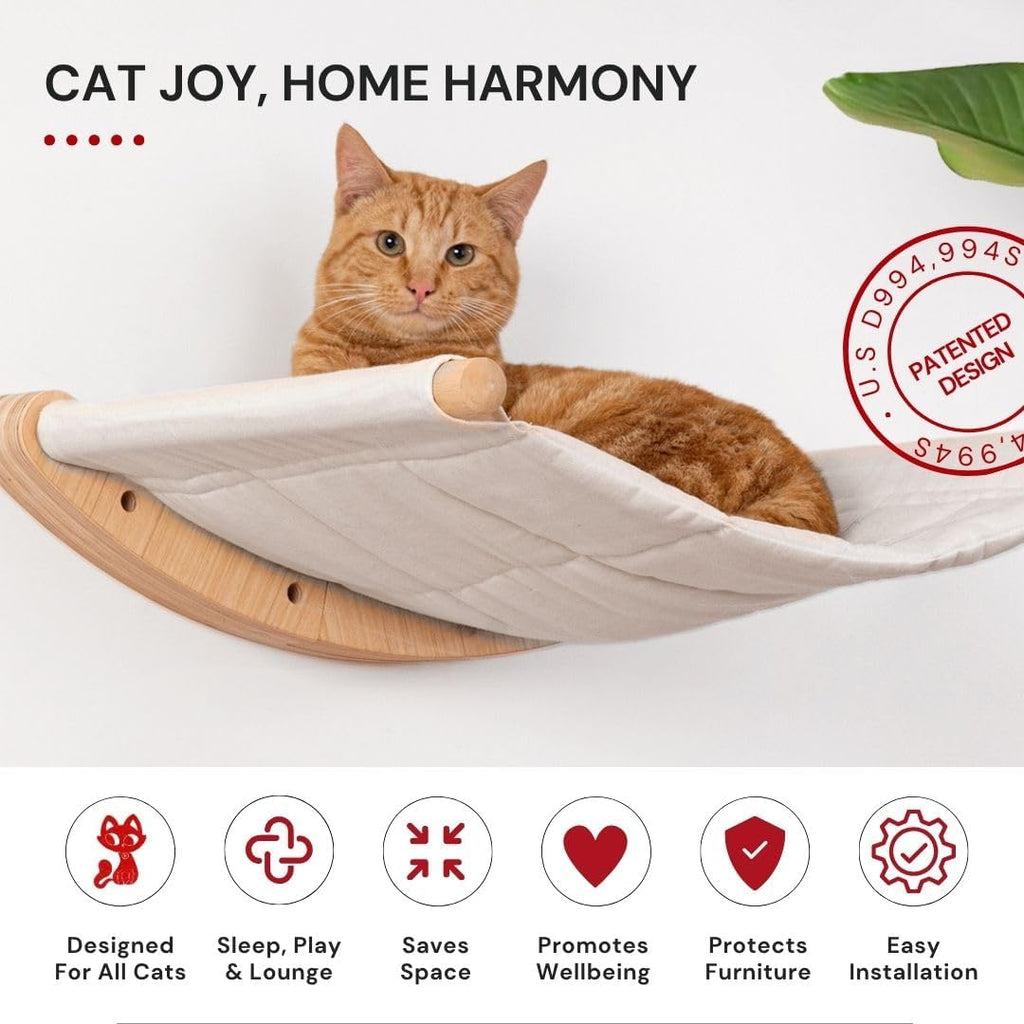 Cat Wall Hammock for Large Cats, Cat Wall Bed