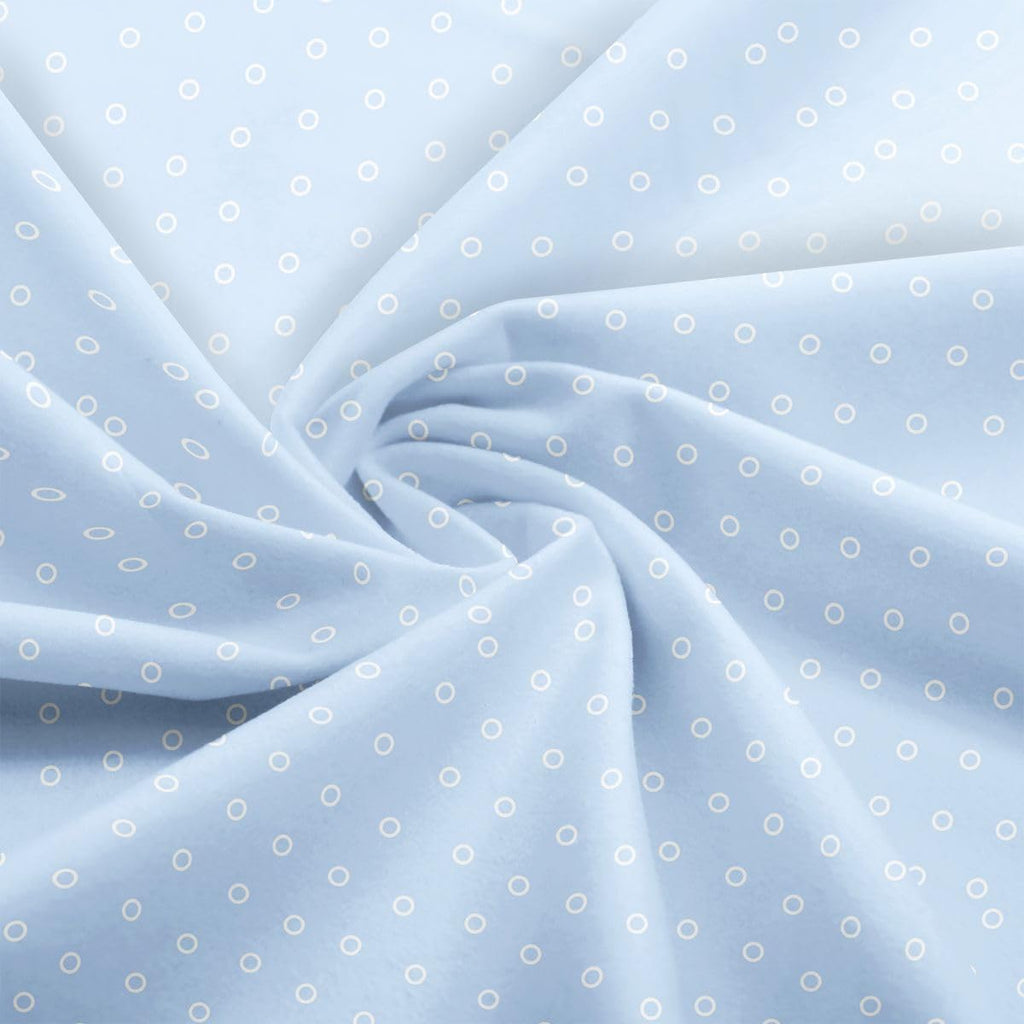 Modern Geometric Circles Fabric by The Yard, Cute Circles Durable Polyester for Handmade Crafts Modern Simple Style