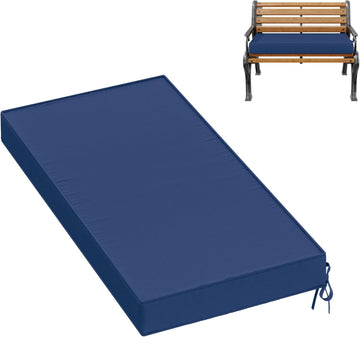 Premium Outdoor Bench Cushions Furniture 3.5inches Memory Foam Bench Cushion Waterproof Fade Resistant Porch Swing