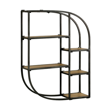 6 Tier Industrial Style Foldable Unique Wall Shelf