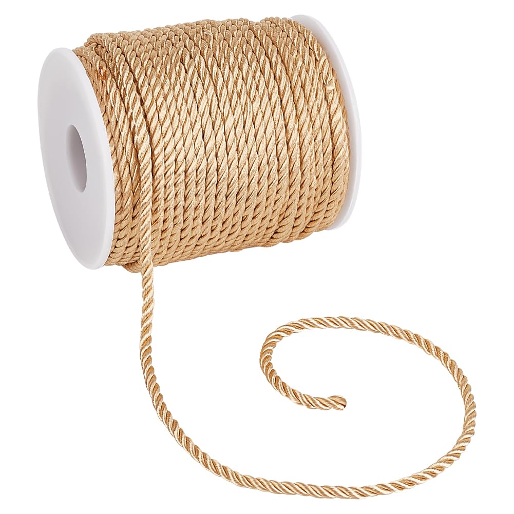 M Graduation Honor Cords Gold Cord Trim Handmade Cording Handfasting Braided Cord Window Bow Ties Crafts - 32 Yards 3m