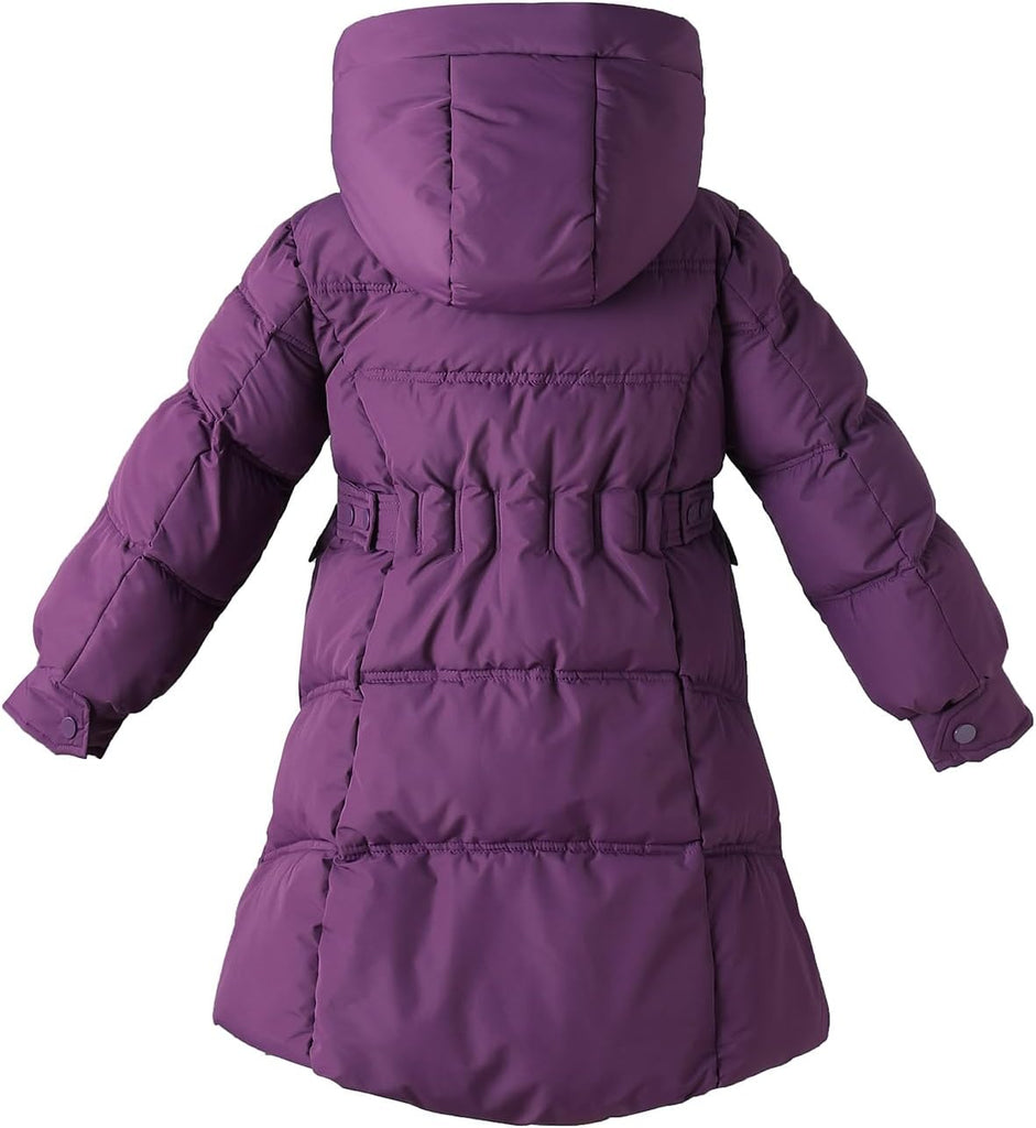 Girls Winter Coat Kids Puffer Jacket Padded Hooded Parka Clothes