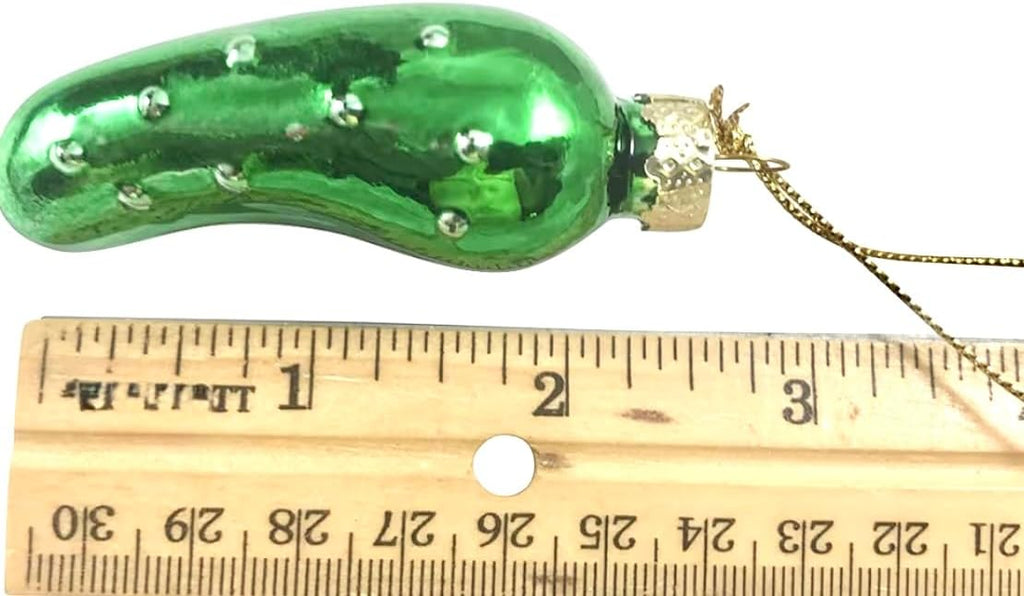 Christmas Pickle Ornament Original German Legend Blown Glass Tree Decor