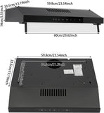 48 Inch Copper Island Mount Range Hood 610 CFM LED Lights Dishwasher-Safe Baffle Filters