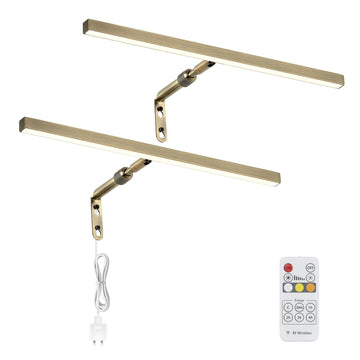2 Pack LED Picture Lights for Paintings Plug in, 16 Inch 4W Adjustable Art Light Gallery Wall Light for Display Art