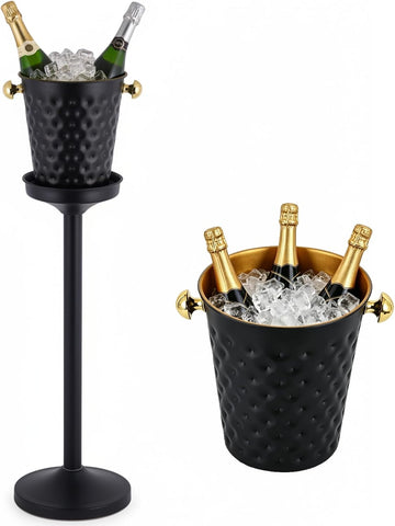 Stainless Steel Champagne Ice Bucket Wine Chiller, 32in