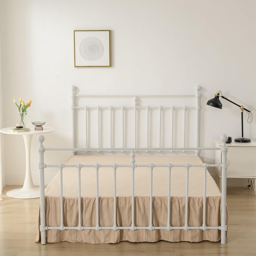 Dust Ruffle Bed Skirt, Queen Size Beds - 16 Inch Drop, Camel