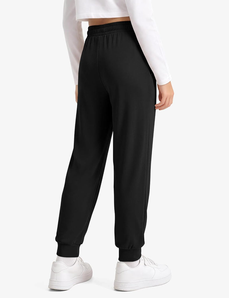 Girls Joggers Sweatpants Kids Cotton Athletic Pants with Pockets
