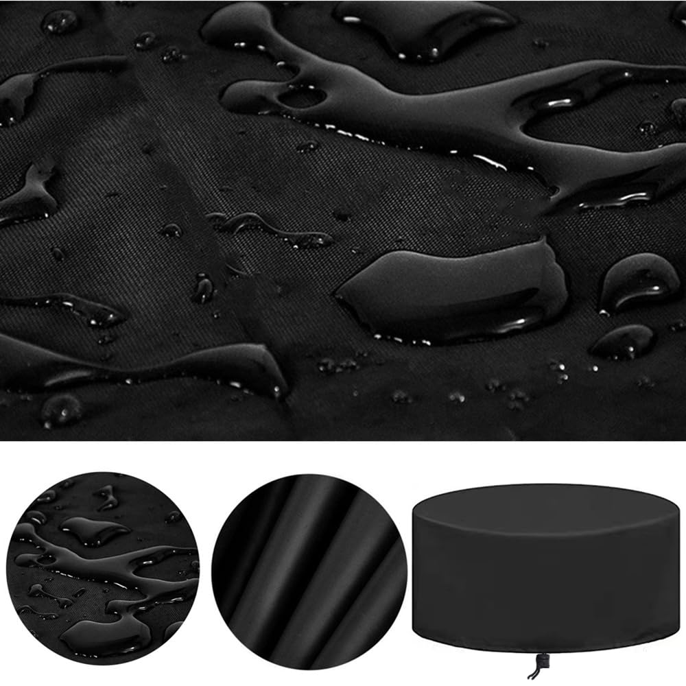 Covers Round 98 x 28 Inch, Outdoor Furniture Cover Waterproof, Outdoor Table Cover Chair and Sofa Covers