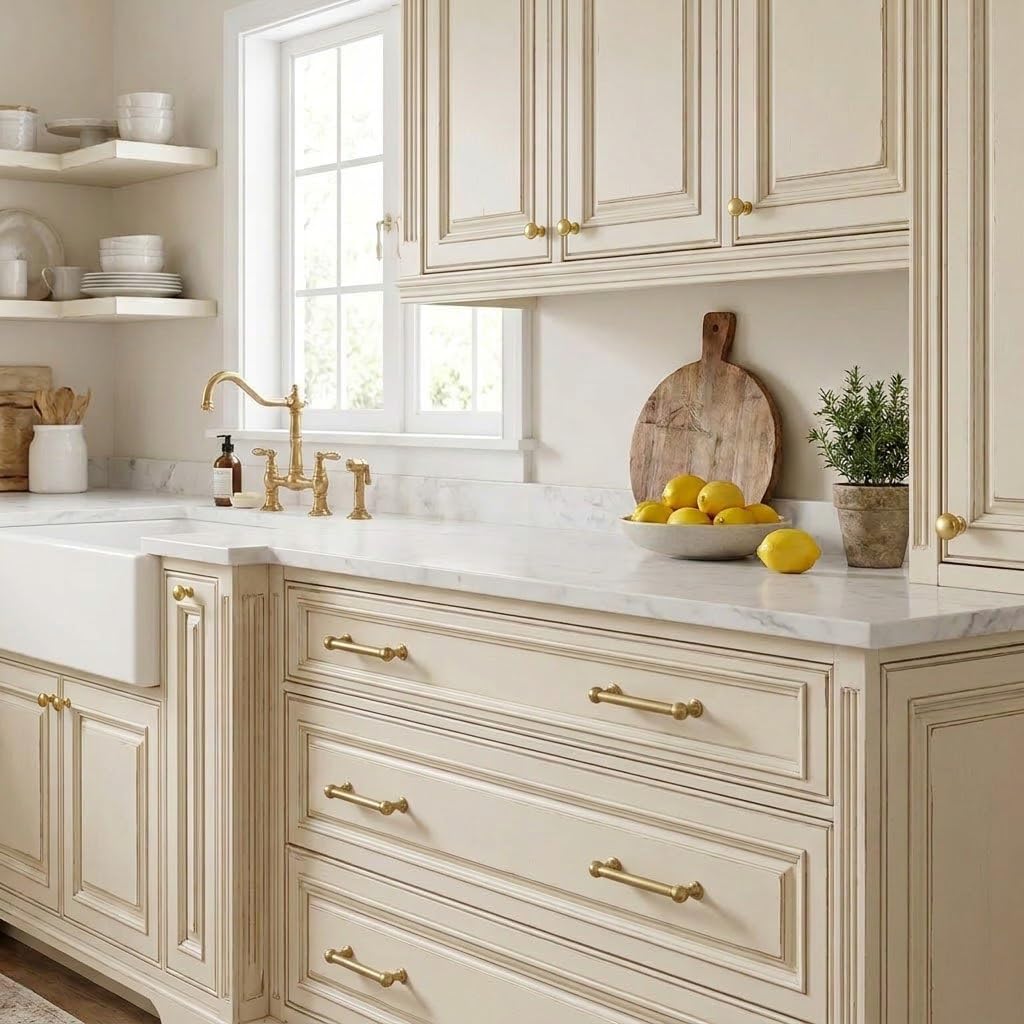 Appliance Pull 24 Inch Solid Kitchen Cabinet Handles Champagne Bronze Cabinet Pulls Modern Satin Brass Drawer