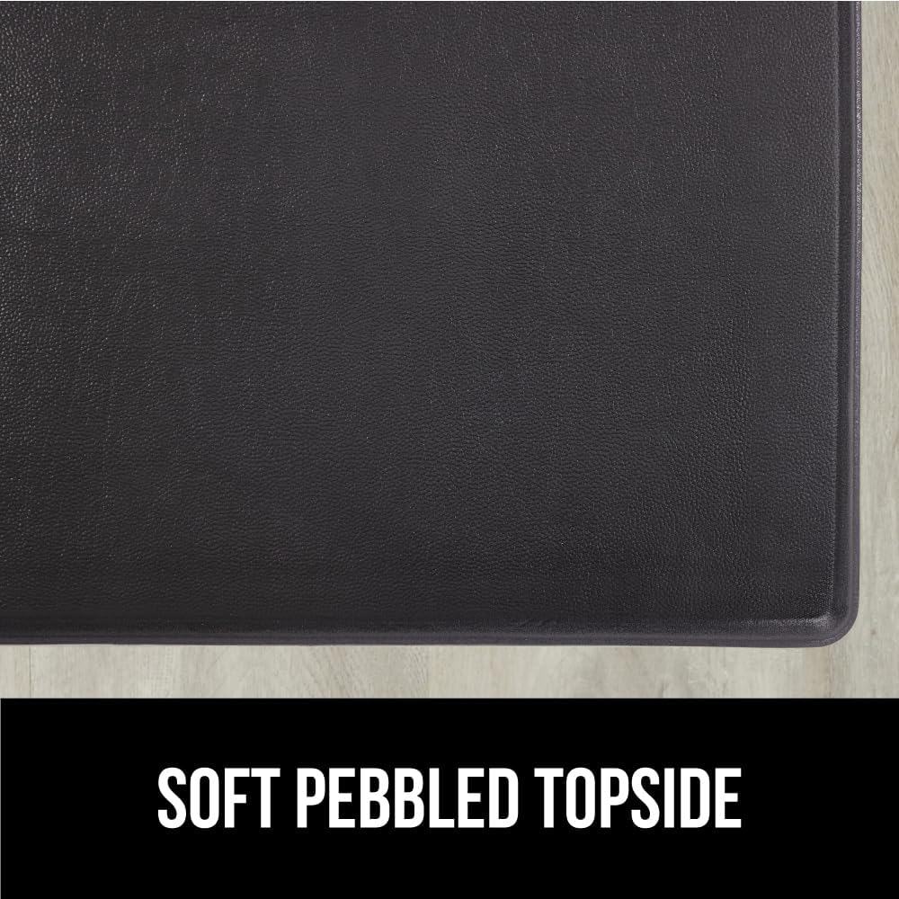 Comfortable Cushioned Kitchen Mats for Floor, 1/2 Inch Thick Ergonomic Standing Desk Anti Fatigue Mat, Waterproof and