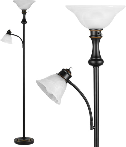 71'' Floor Lamps, Tall Floor Lamp with Adjustable Angle Arc Reading lamp