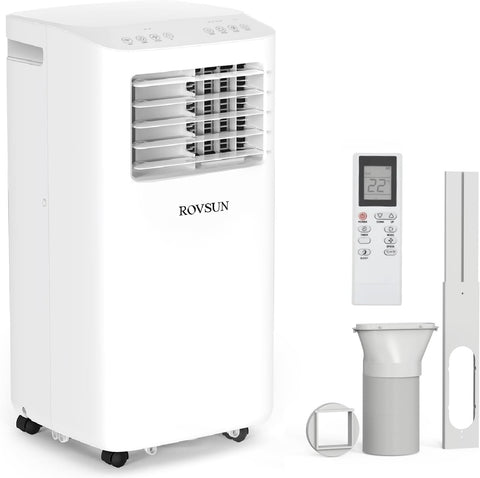 10000 BTU Portable Air Conditioner & Heater Combo with Remote Control, 4-in-1 Room AC Unit with Heat