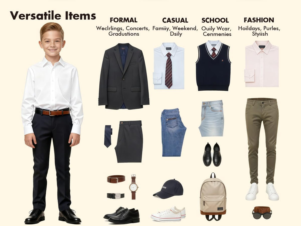 Boys Button Down Shirt Long Sleeve Dress Shirts Way Stretch