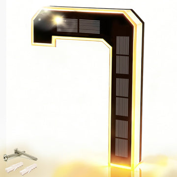 9" Solar Lighted House Numbers for Outside Illuminated Address Sign