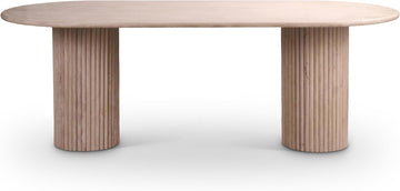 Messina Brown Marble Dining Table