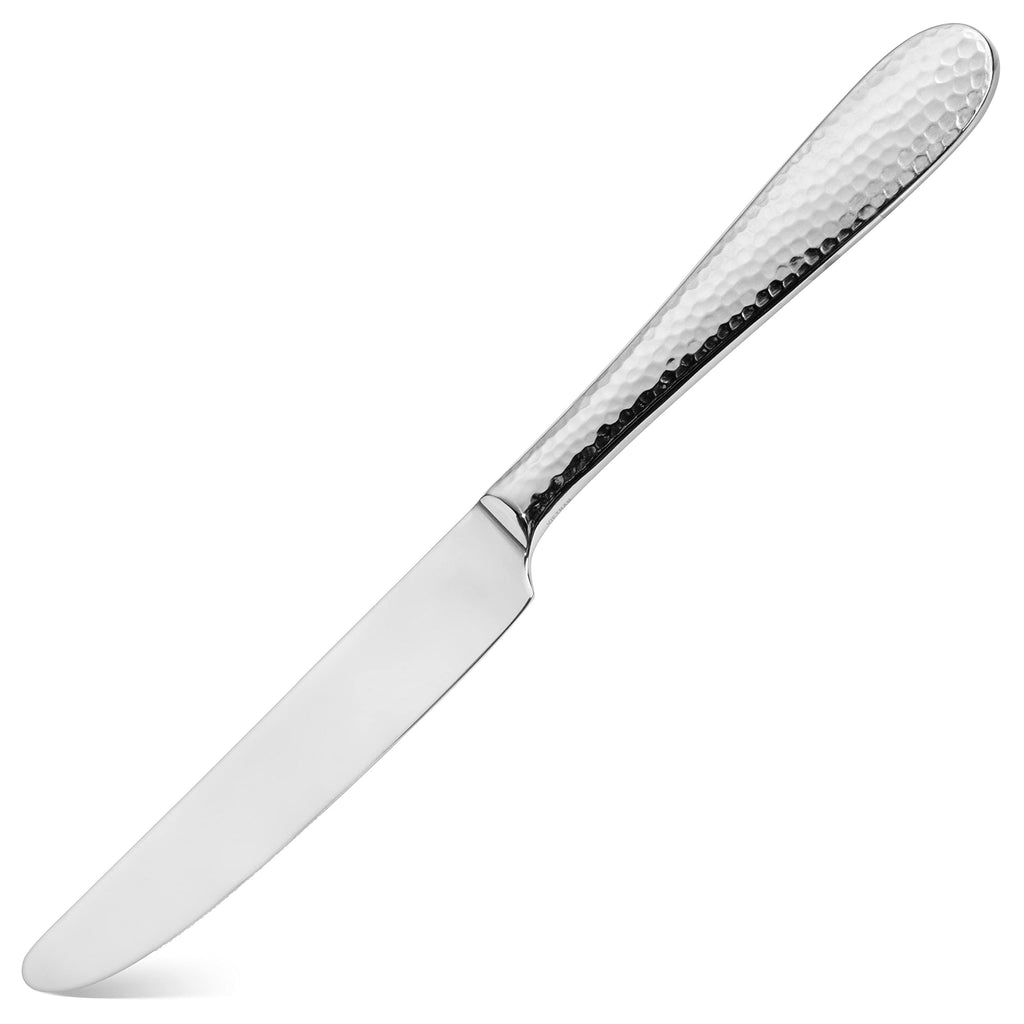Premium 20 Piece Hammered Silverware Set, 18/10 Stainless Steel, Fine Flatware Service for 4 - Dishwasher Safe
