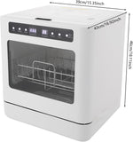 6.8L Countertop Dishwasher,Portable Mini Dishwasher Countertop