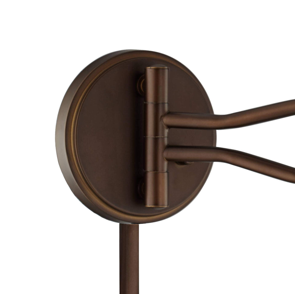 Samuel Mica Shade Plug-In Swing Arm Wall Lamp with Cord Cover Set of 2