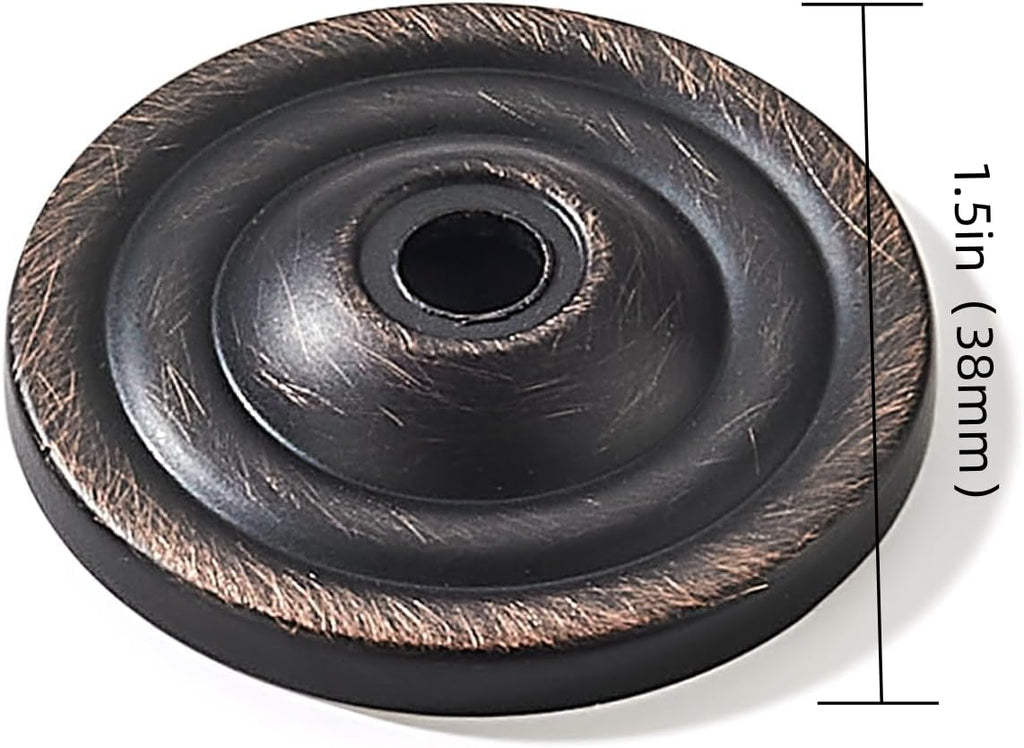 10 Pack Oil Rubbed Bronze Backplate for Cabinet Knobs Cabinet Hardware Knob Backplate/Back Plate.