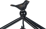 DESIGN 7.5'' x 10'' Mantel Clock Iron Tower Frame, Creative Bird Ornament Tabletop Clock