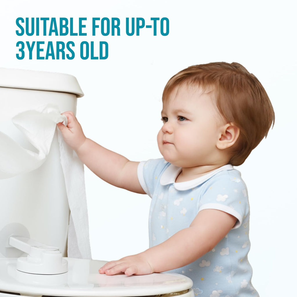 2 Pack Toilet Locks Baby Proof - Easy to Use Toilet Seat & Lid Lock Kit