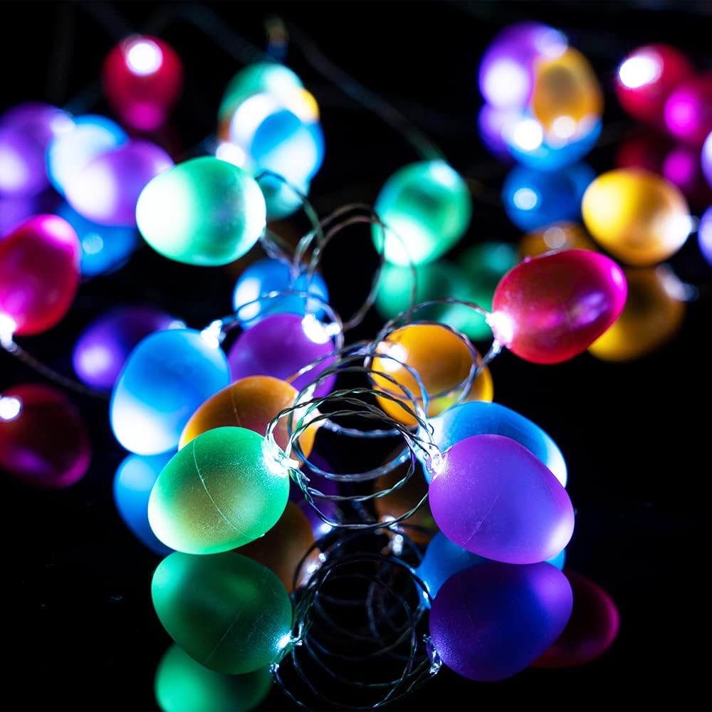 Easter Decorations Easter Egg Ornaments 10ft 30 LEDs Fairy Lights