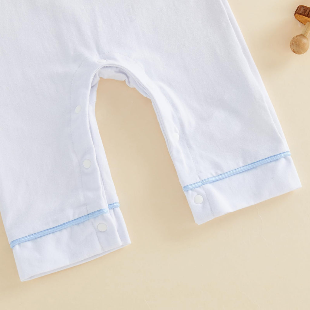 Newborn Baby Girl Boy Clothes Peter Pan Collar Romper Long Sleeve Cotton Neutral Jumpsuit Infant Fall Winter Outfits