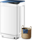 Portable Washing Machine, 7.7lbs Capacity Compact Laundry Washer and Spin Combo with 6 Programs, Built-in Barrel Light