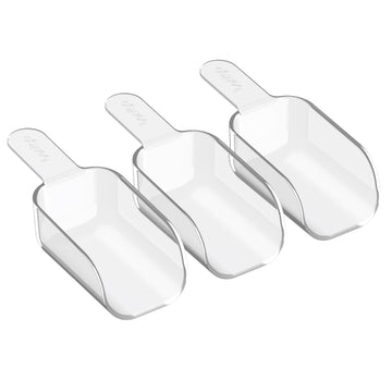 Pantry 3-Piece All-Purpose Scoop Set, 1/2 Cup, BPA-Free (Clear)