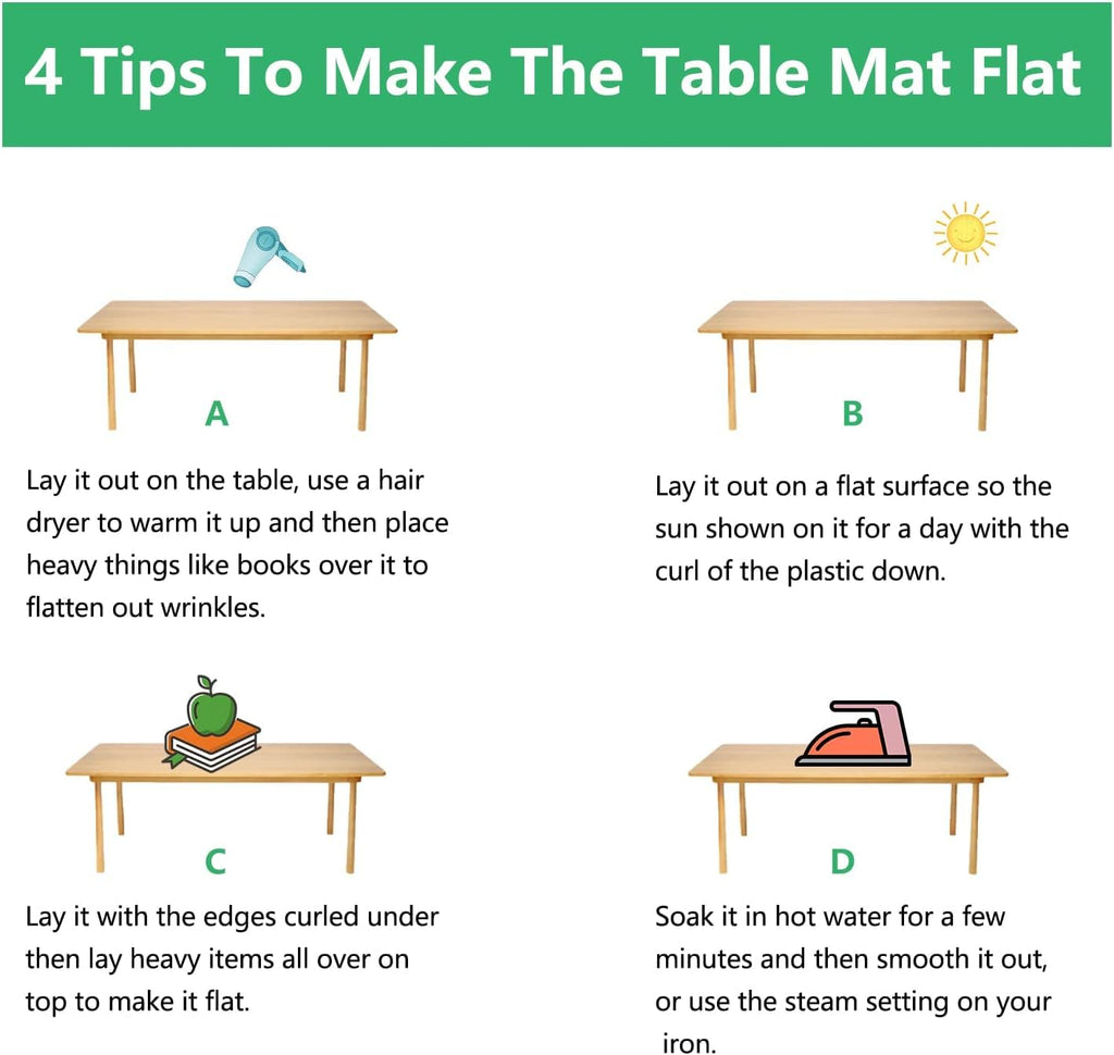40x72 Inch Multi-Size Clear Tablecloth Protector Plastic Tablecloth Cover Waterproof Vinyl Dining Table Cover PVC