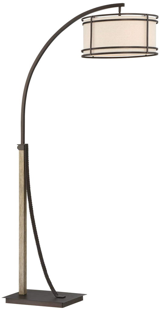 Inspired Arco Style Gentry 71 1/2" Tall Bronze 2-Light Downbridge Arc Floor Lamp