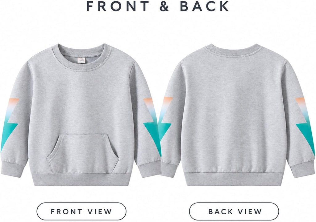 Toddler Boys Fall Winter Sweatshirt and Jogger Pants Set