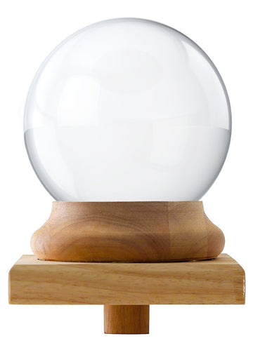 Newel Post Cap Finial - Crystal Ball 150mm (6 inch) Diameter