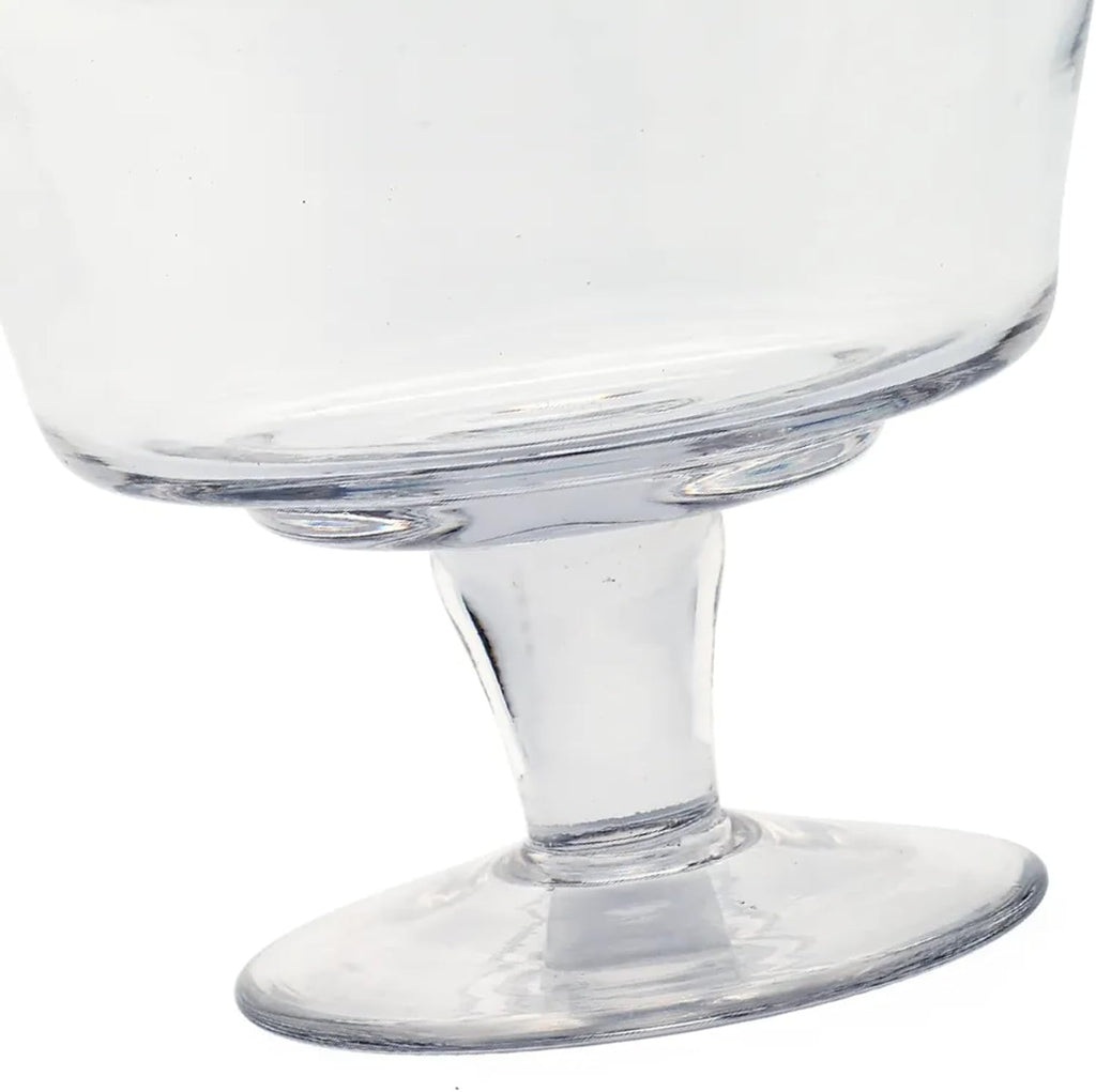 Handblown Glass Apothecary Jar with Finial Lid - 11" - Clear