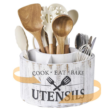 10.2 Inch Extra Large 360° Rotating Utensil Holder