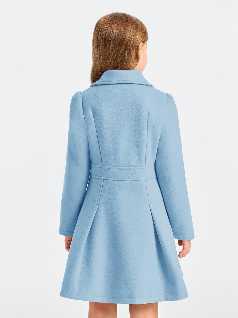 Girls Winter Dress Coat Butron Peacoat Double Breasted Ourwear