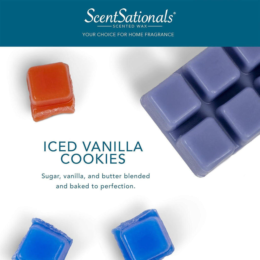 Vanilla Cookies Scented Christmas Wax Melts 10oz (24 Cubes)