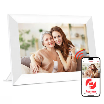 Frameo WiFi Digital Picture Frame 32GB Memory 10.1 Inch, 1280x800 HD IPS Touch Screen Photo Frame Electronic, Easy