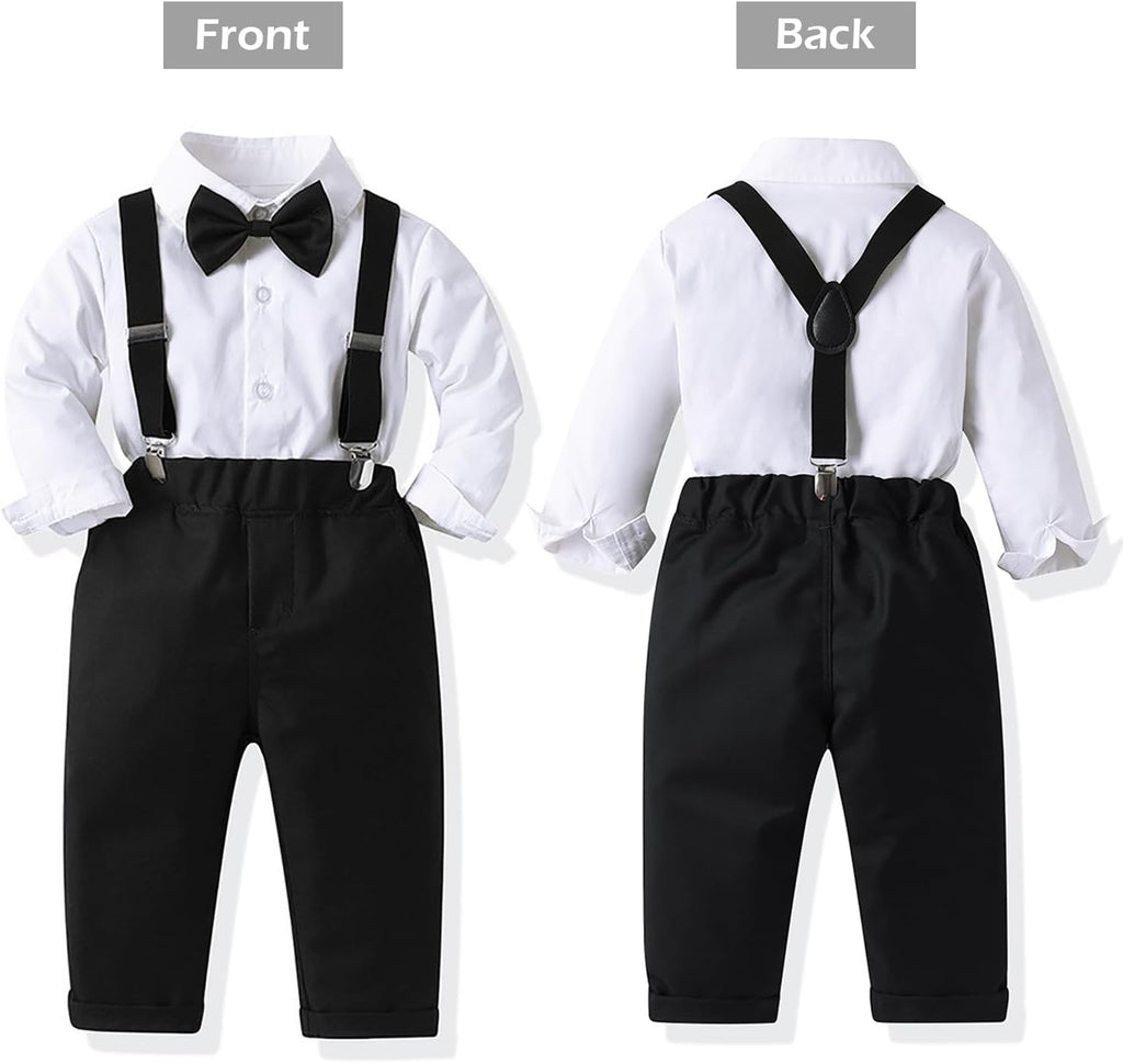 Toddler Boy Gentleman Outfit Infant Tuxedo Outfits Baby Boys Clothes for Baptism