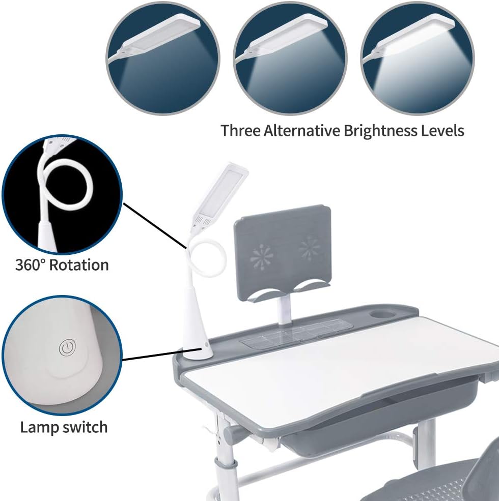 Kids Desk and Chair Set Children School Study Desk for Boys Girls