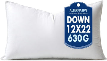 12x22 Inch Synthetic Down Alternative Pillow Insert